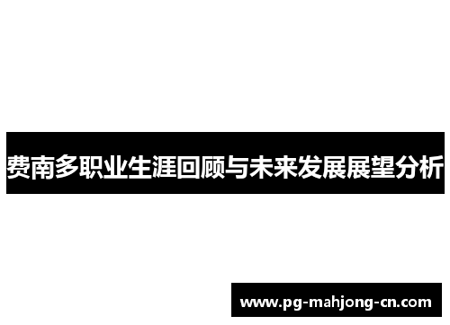 费南多职业生涯回顾与未来发展展望分析